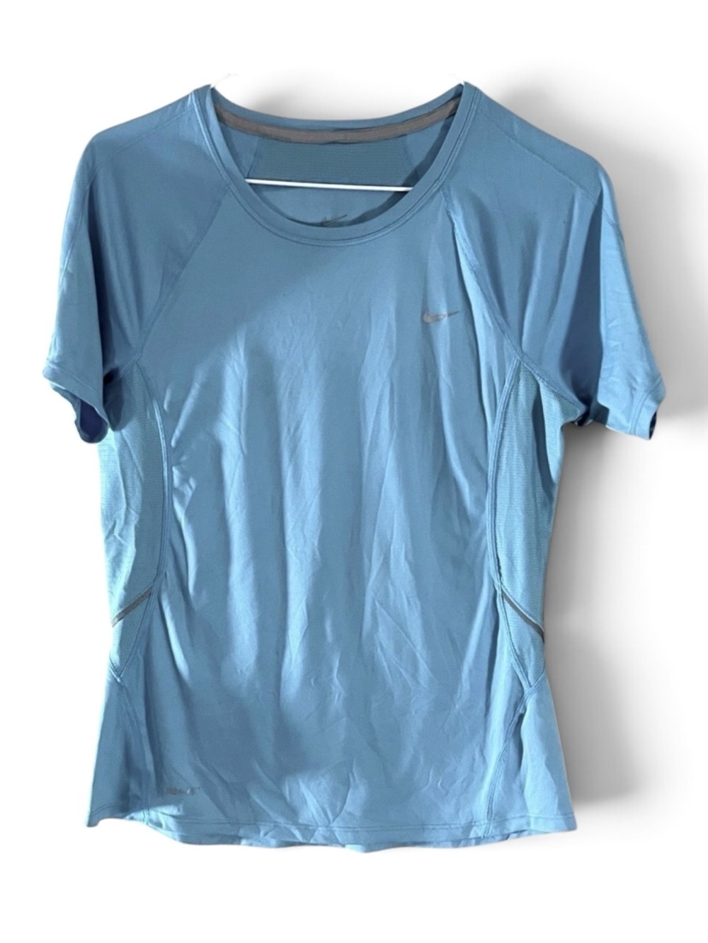 Nike Dri-Fit Baby Blue Crewneck Short Sleeve Top